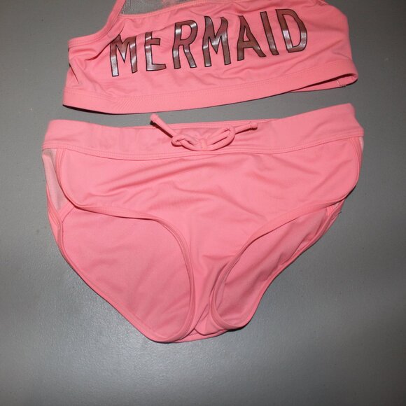 Orange 2 Pcs Justice Bikini Swimsuit Size 14 - Picture 1 of 10